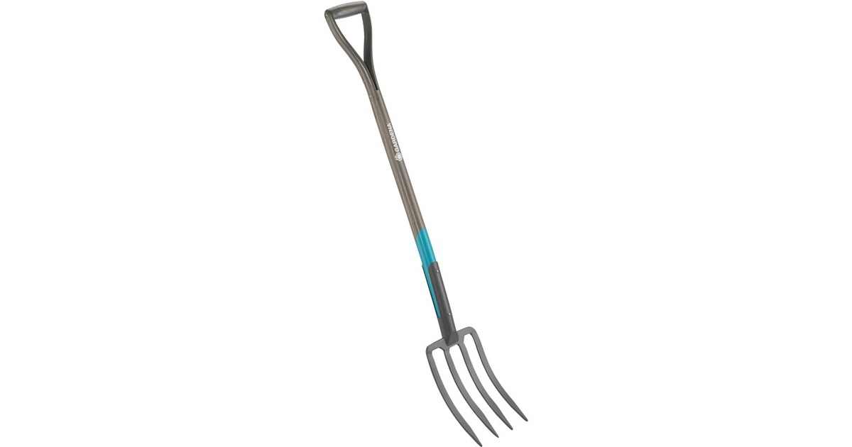 GARDENA NatureLine Spatengabel(holz/türkis, Länge 117cm)