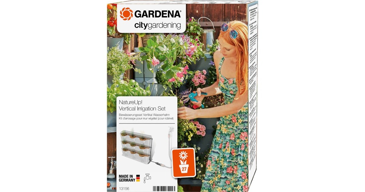 GARDENA NatureUp! Bewässerungsset Vertikal, Tropfsystem(zum Anschluss an den Wasserhahn)