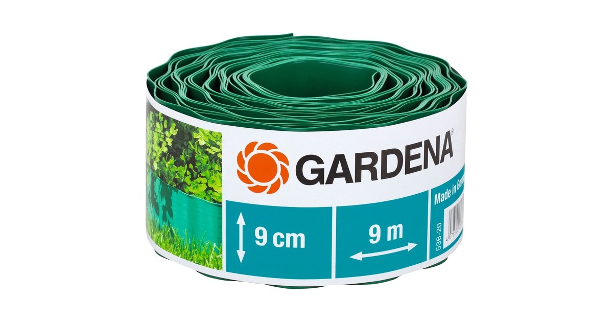 GARDENA Raseneinfassung, 9cm hoch, Begrenzung(grün)