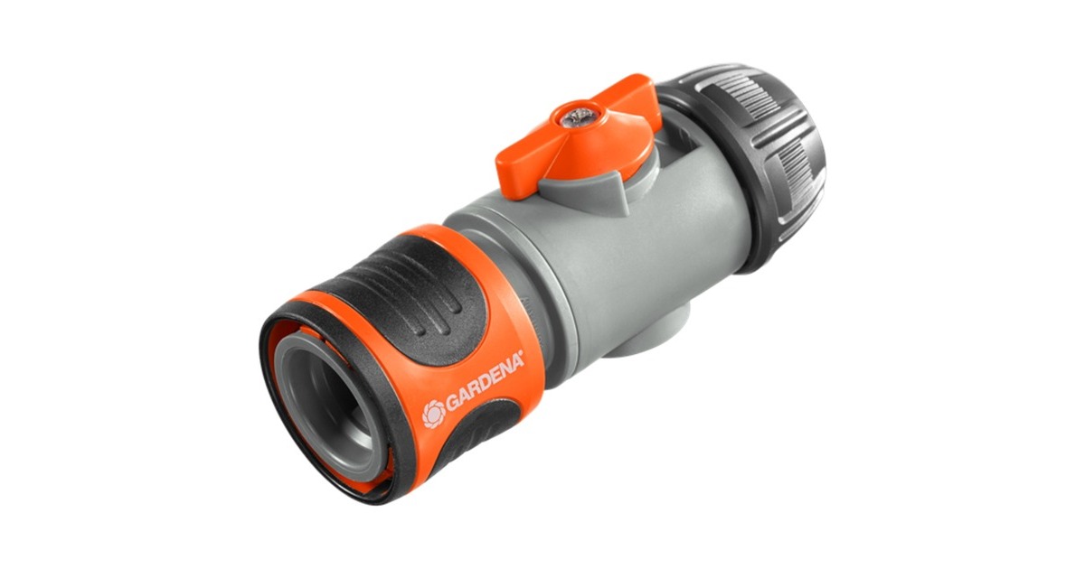 GARDENA Regulierstop 13mm (1/2"), Schlauchstück(grau/orange)