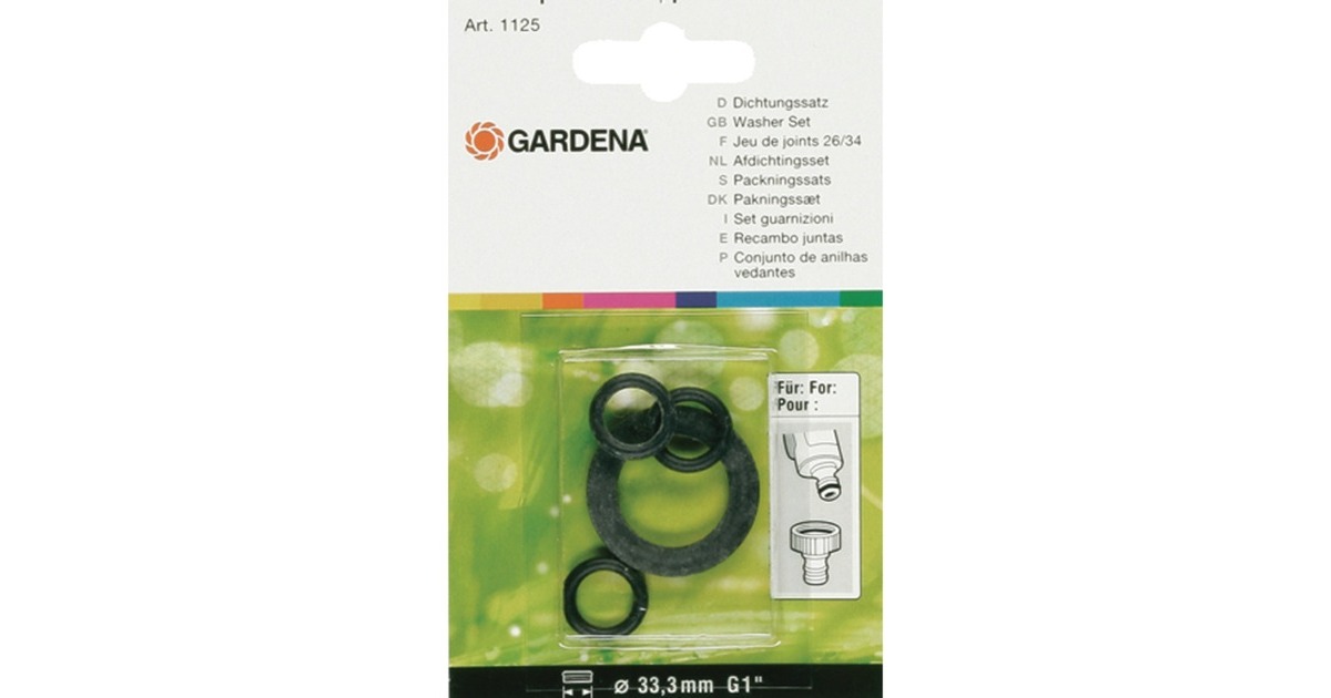 GARDENA SB-Dichtungs-Satz(schwarz, 26,5mm (G 3/4"))