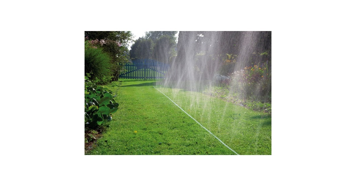 GARDENA Schlauch-Regner, mit Anschlüssen, Sprinklersystem(grün, 7,5 Meter)