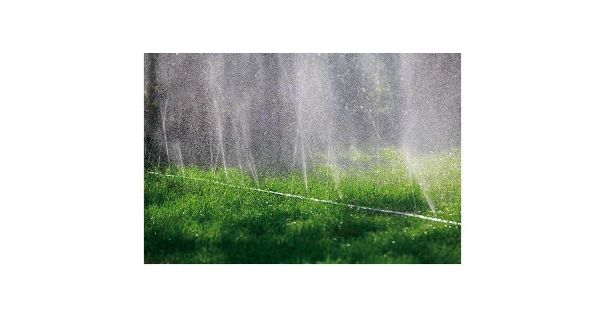 GARDENA Schlauch-Regner, mit Anschlüssen, Sprinklersystem(grün, 15 Meter)