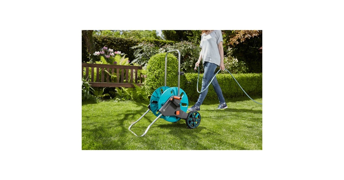 GARDENA Schlauchwagen CleverRoll M(türkis/grau, Outlet) GARDENA Schlauchwagen CleverRoll M(türkis/grau, Outlet)