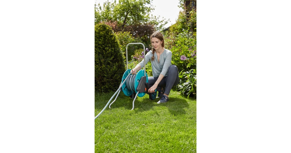 GARDENA Schlauchwagen CleverRoll M(türkis/grau, Outlet) GARDENA Schlauchwagen CleverRoll M(türkis/grau, Outlet)
