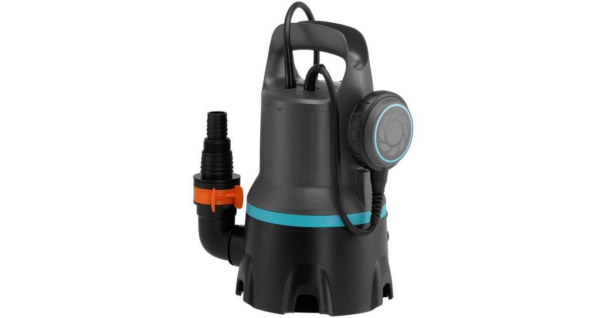 GARDENA Schmutzwasser-Tauchpumpe 9.000, Tauch- / Druckpumpe(schwarz, 300 Watt)