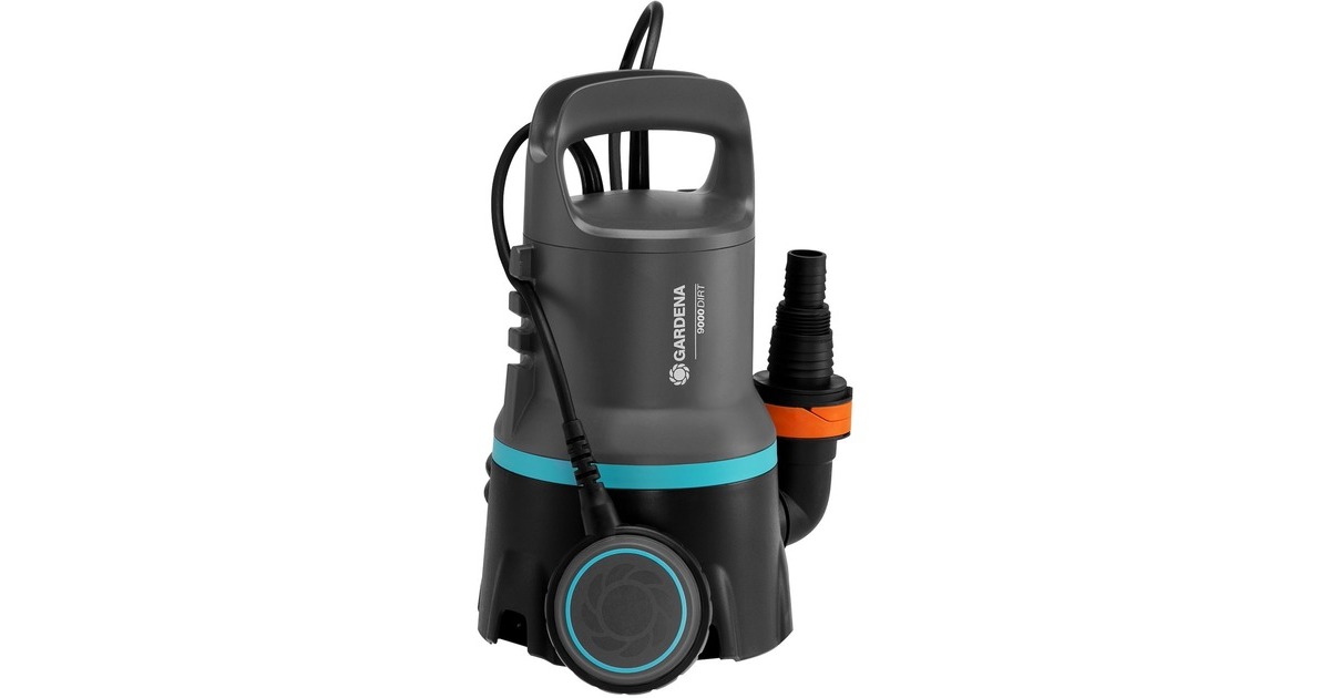 GARDENA Schmutzwasser-Tauchpumpe 9.000, Tauch- / Druckpumpe(schwarz, 300 Watt)