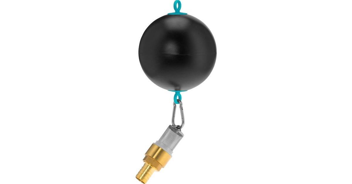 GARDENA Schwimmende Absaugung, Schlauchstück(schwarz, für 25mm (1") Schläuche)