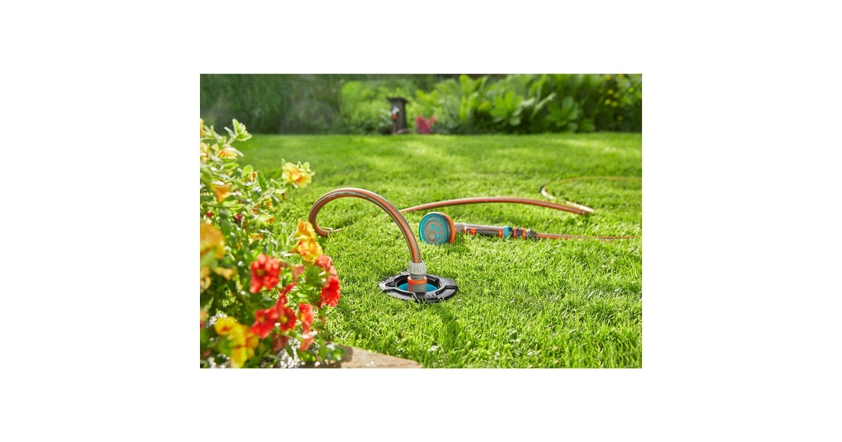 GARDENA Start-Set für Garten-Pipeline, Wasserhahn(mit 2 Wassersteckdosen)