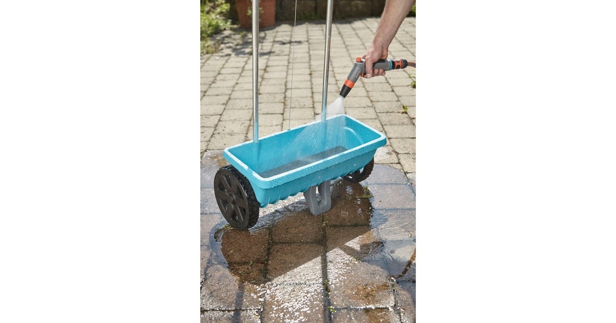 GARDENA Streuwagen L (432-20), Streugerät(türkis/schwarz)