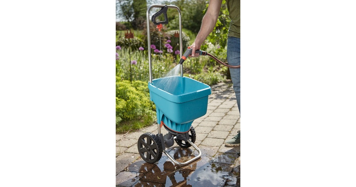 GARDENA Streuwagen XL (436-20), Streugerät(türkis/schwarz)