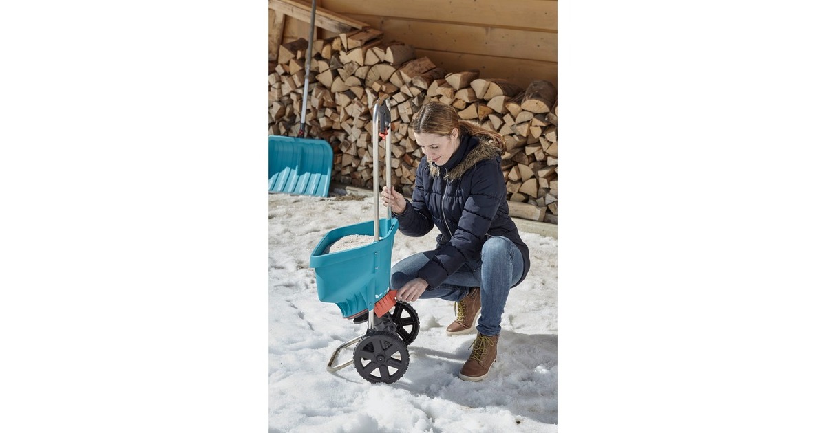 GARDENA Streuwagen XL (436-20), Streugerät(türkis/schwarz)