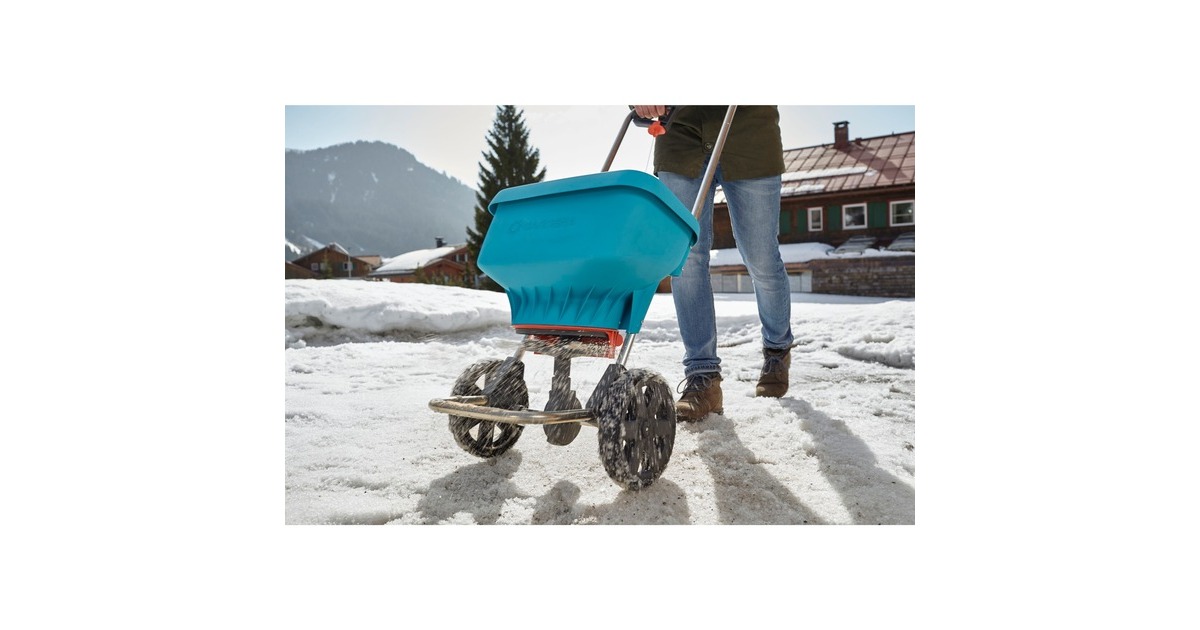 GARDENA Streuwagen XL (436-20), Streugerät(türkis/schwarz)