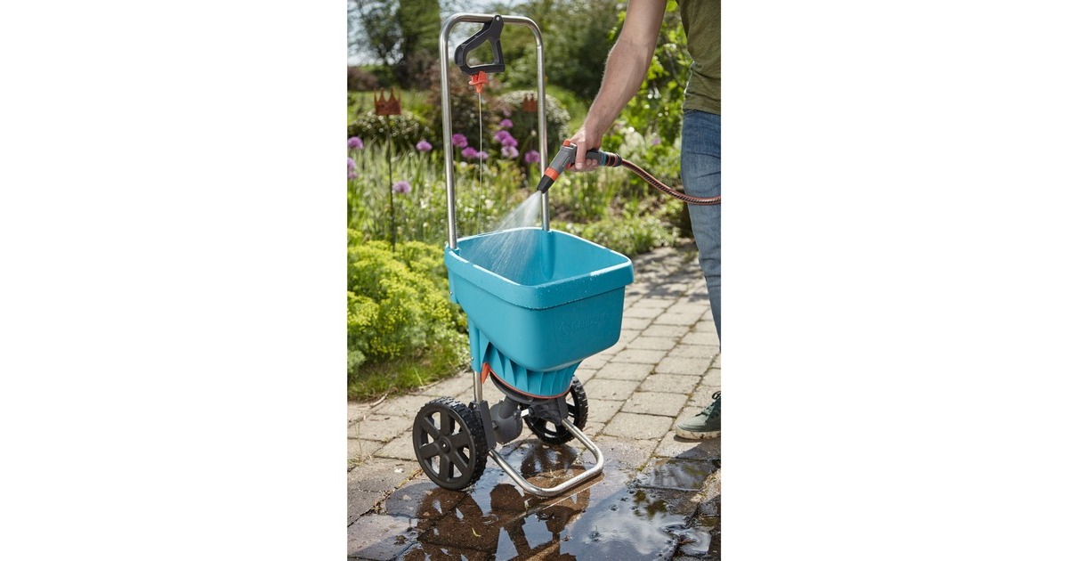 GARDENA Streuwagen XL (436-20), Streugerät(türkis/schwarz)