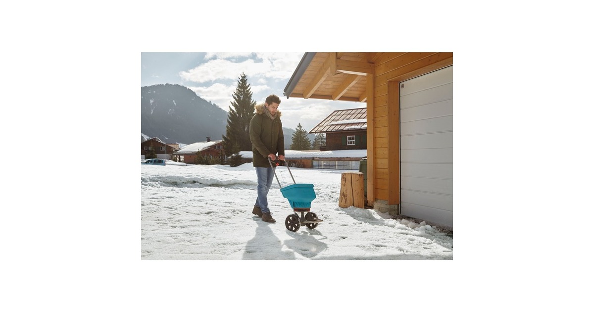 GARDENA Streuwagen XL (436-20), Streugerät(türkis/schwarz)