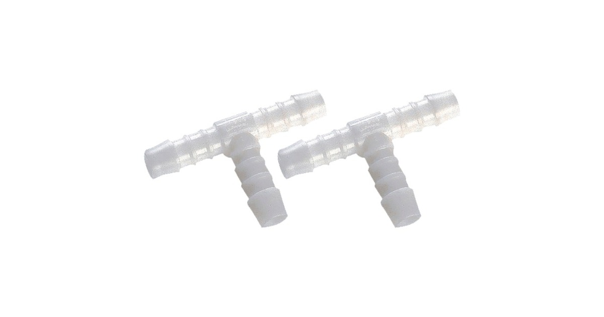 GARDENA T-Stück 4mm, Kupplung(weiß, 2 Stück)