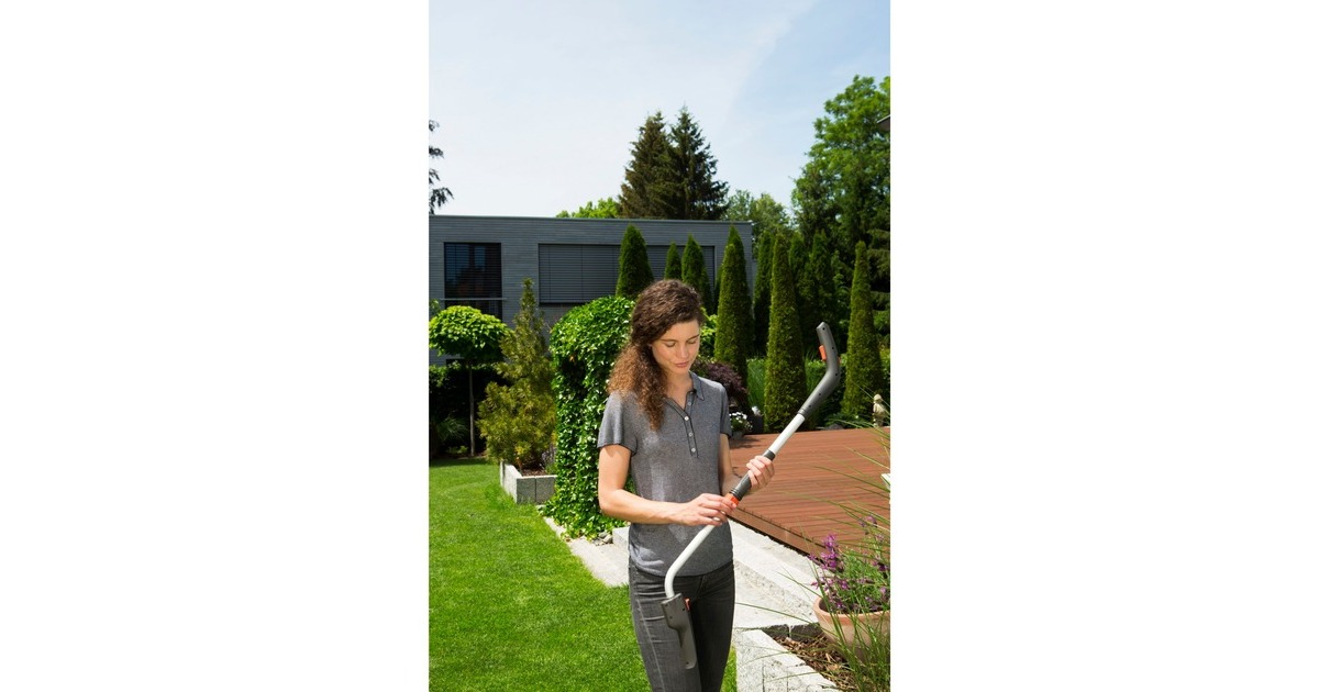 GARDENA Teleskopstiel 9859-20 inkl. Räder(grau, für Akku-Grasscheren)