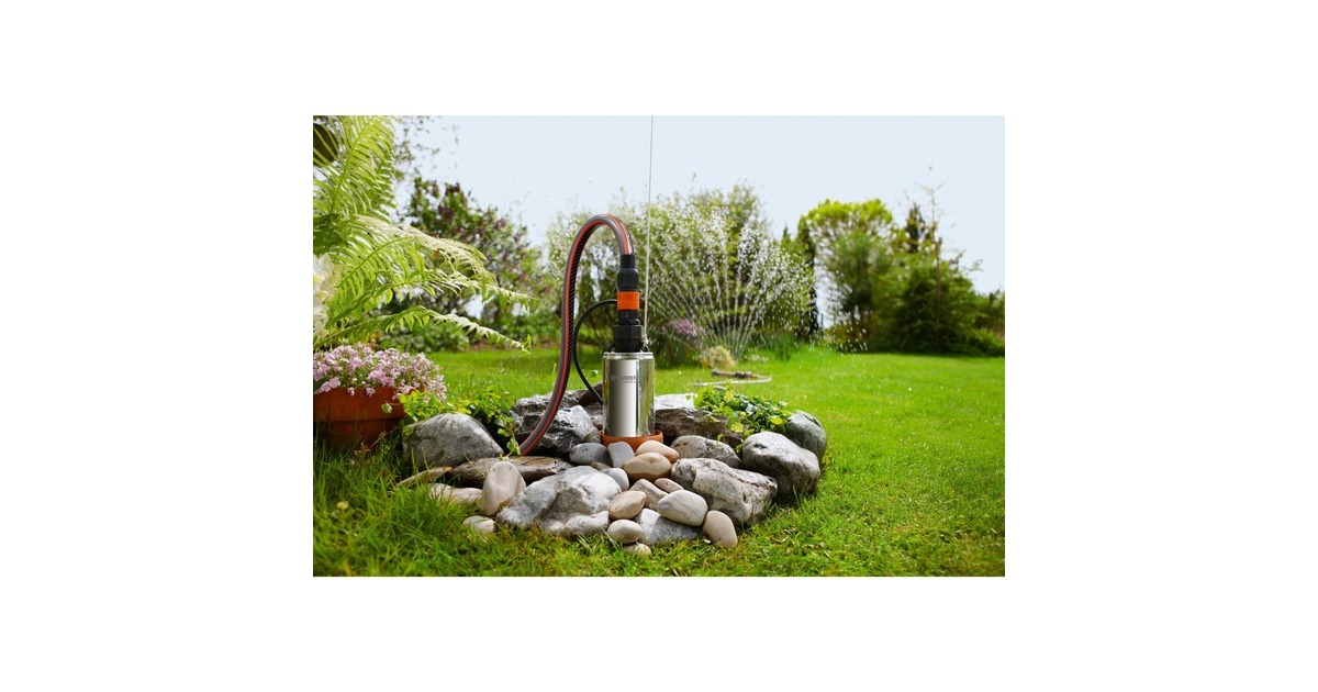 GARDENA Tiefbrunnenpumpe 6000/5 inox, Tauch- / Druckpumpe(inox/schwarz, 950 Watt)