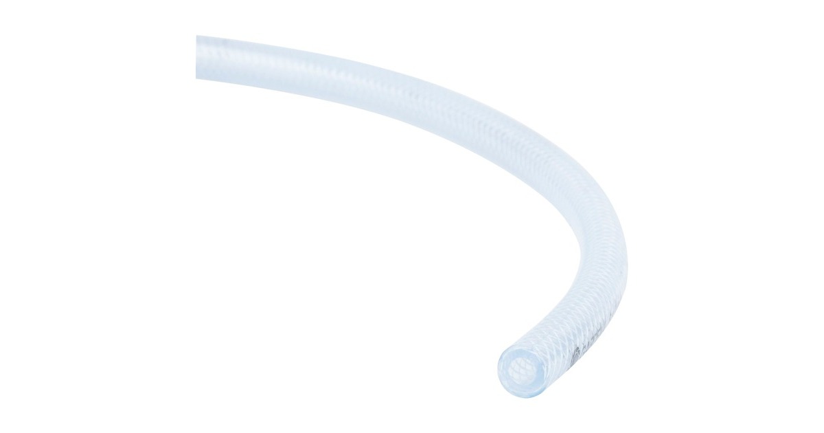 GARDENA Transparent-Schlauch mit Gewebe 6 x 3mm(transparent, 50 Meter)