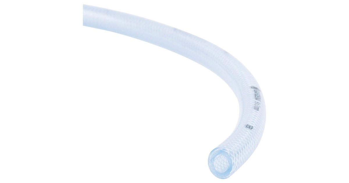 GARDENA Transparent-Schlauch mit Gewebe 9 x 3mm(transparent, 40 Meter)