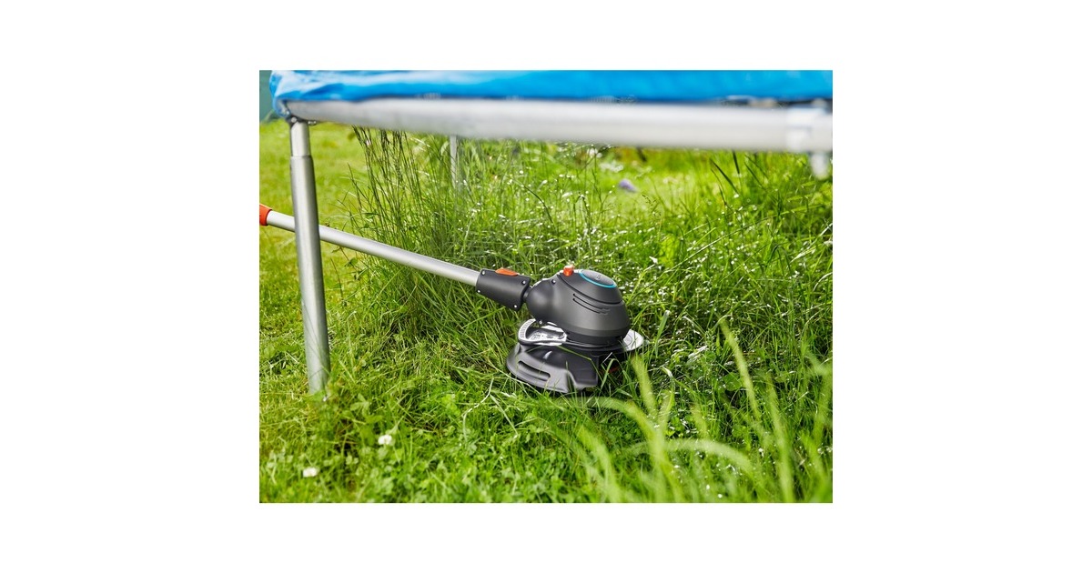 GARDENA Turbotrimmer ComfortCut 550/28, Rasentrimmer(türkis/grau, 550 Watt)