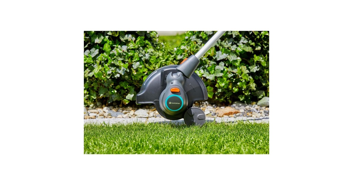 GARDENA Turbotrimmer ComfortCut 550/28, Rasentrimmer(türkis/grau, 550 Watt)