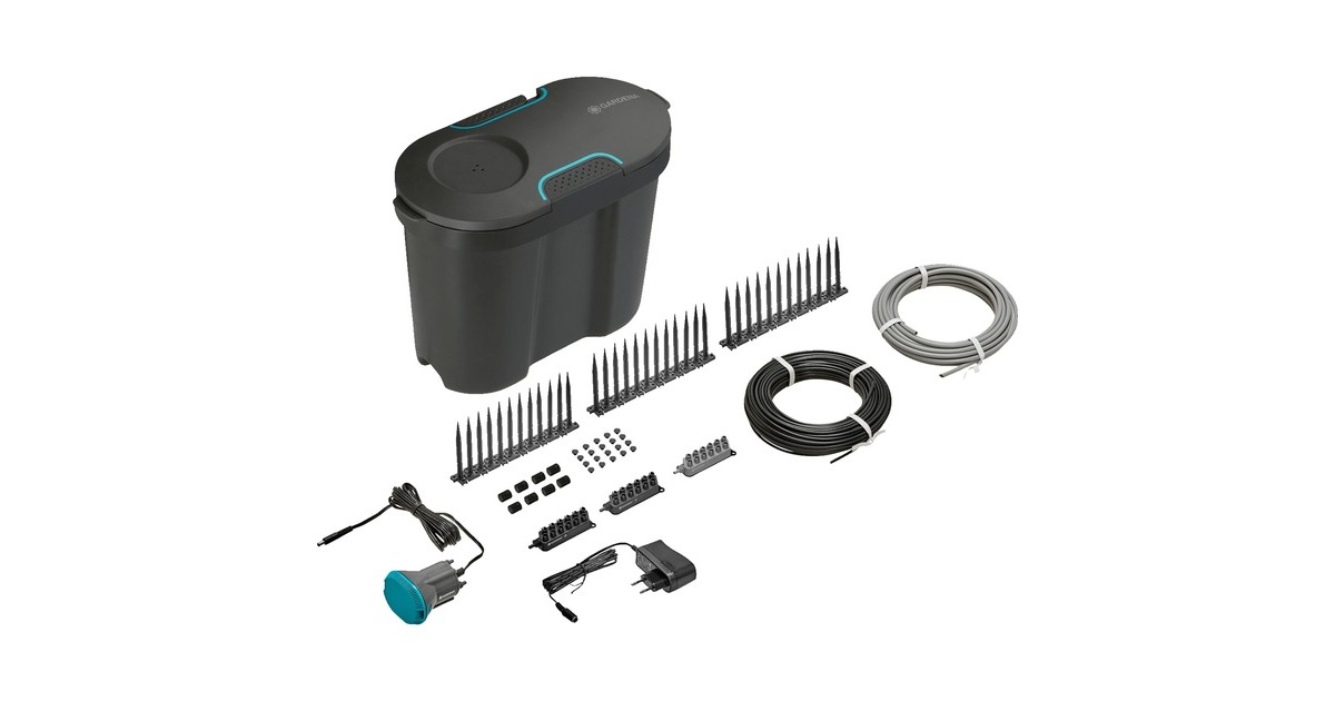 GARDENA Urlaubsbewässerung-Set, Bewässerungssteuerung(grau, mit 10,5 Liter Vorratsbehälter)