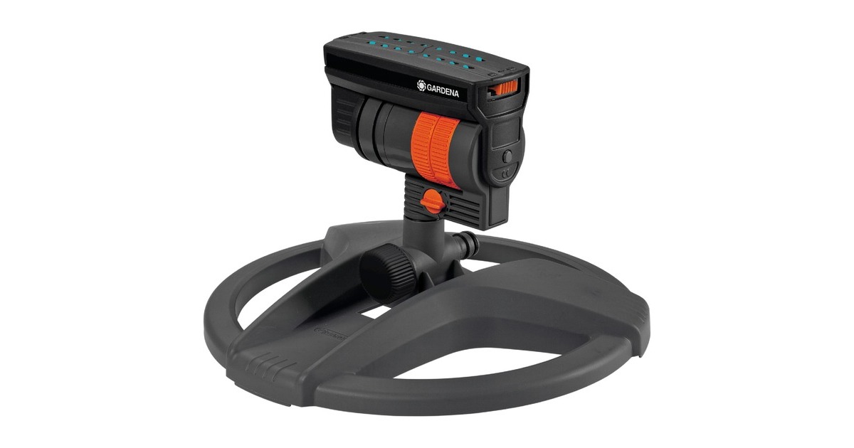 GARDENA Viereckregner AquaZoom compact(grau/orange)