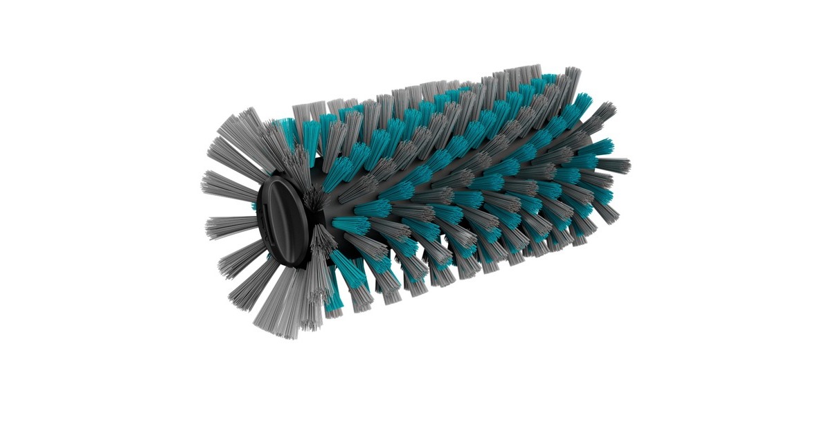 GARDENA Walzenbürste Universal, für Akku-Multi-Reiniger AquaBrush, Waschbürste(grau/türkis, für unempfindliche Oberflächen)