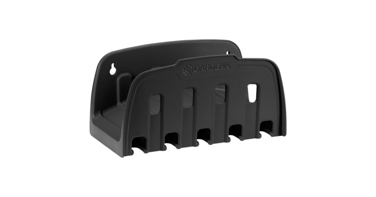 GARDENA Wandschlauchhalter 241-20, Wandhalterung(schwarz)