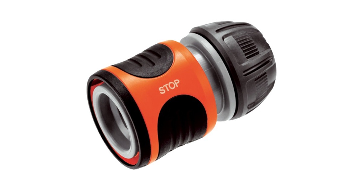 GARDENA Wasserstop 13mm (1/2") - 15mm (5/8"), Schlauchstück(grau/orange)