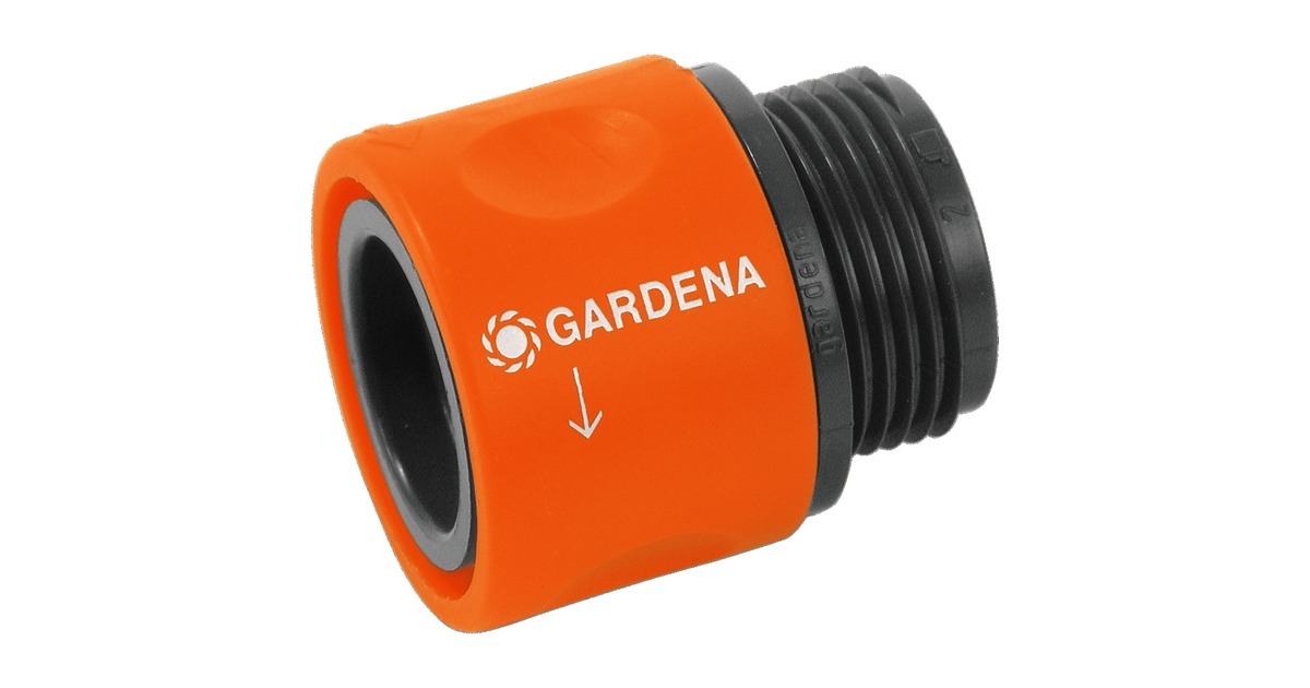 GARDENA Übergangs-Schlauchstück 26,5mm (G 3/4")(orange/grau)