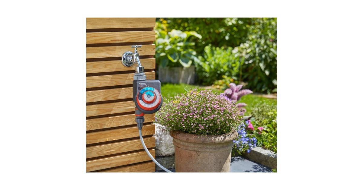 GARDENA city gardening Outdoor Sprühnebel Set automatic, Luftbefeuchter(hellgrau/dunkelgrau, mit Bewässerungssteuerung)