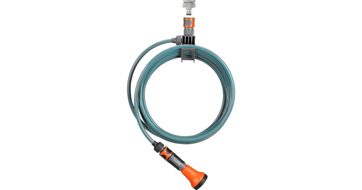 GARDENA city gardening Terrassen-Spiralschlauch(grau/türkis, 7,5 Meter)