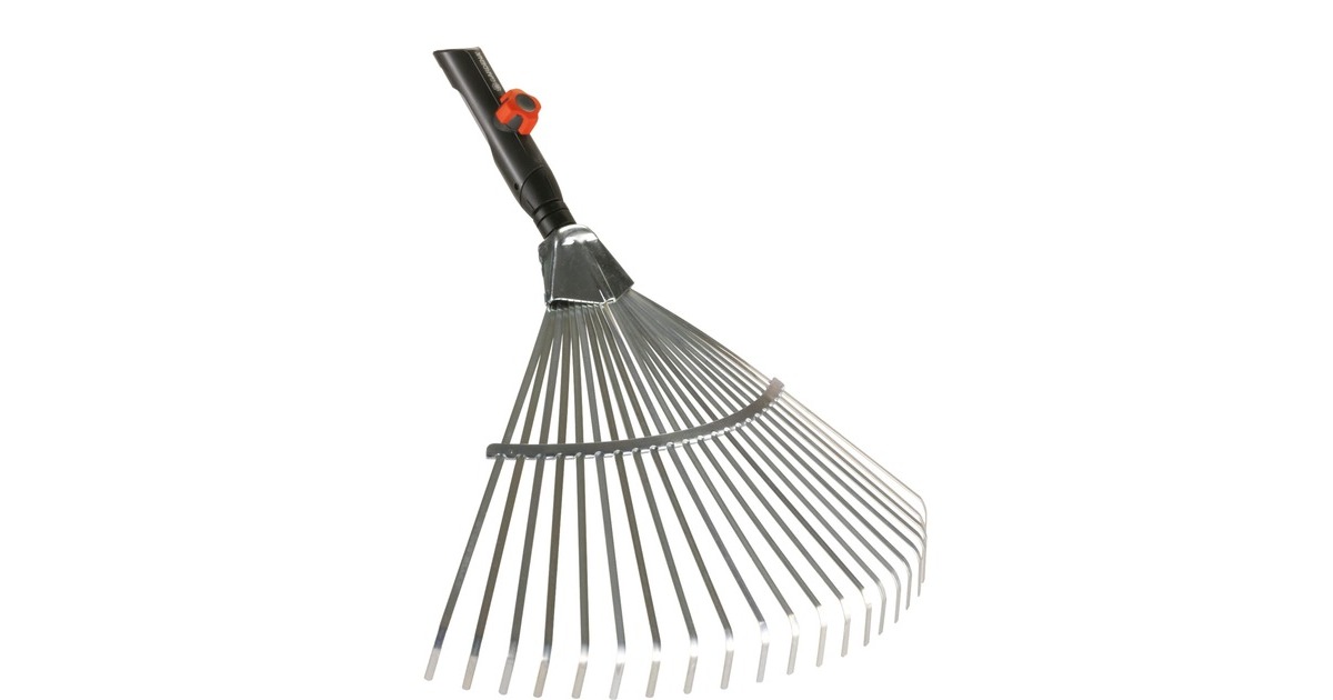 GARDENA combisystem-Fächerbesen-Sortiment(silber/holz, 50cm)