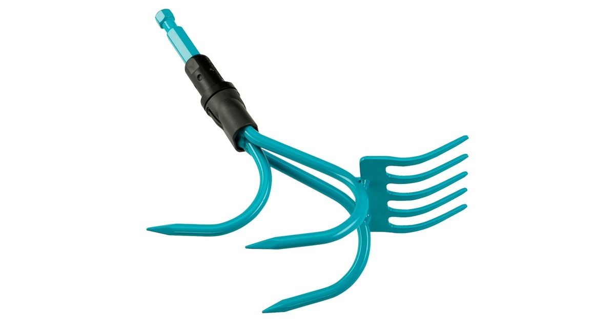 GARDENA combisystem Grubber-Rechen, Handgrubber(türkis, 9cm)