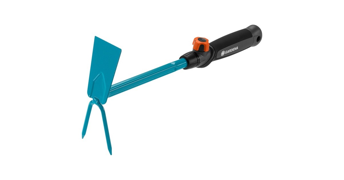 GARDENA combisystem-Kleinhäckchen, 2 Zinken, Hacke(türkis, 5cm)