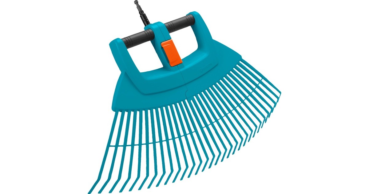 GARDENA combisystem-Kunststoff-Fächerbesen XXL vario(türkis, 77cm)
