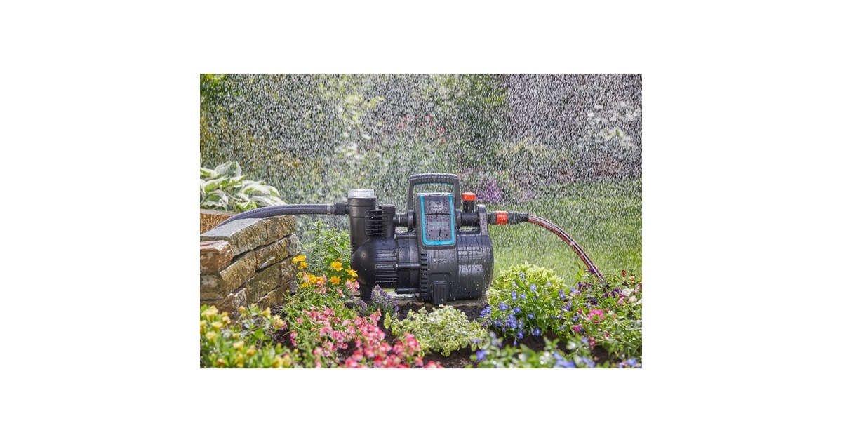GARDENA smart Haus- & Gartenautomat 5000/5 Set, Pumpe(schwarz, 1.300 Watt, mit GARDENA smart Gateway)