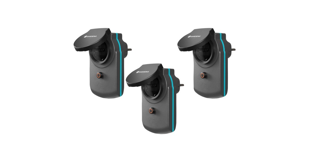 GARDENA smart Power Zwischenstecker, 3er Set, Steckdose(schwarz) GARDENA smart Power Zwischenstecker, 3er Set, Steckdose(schwarz)