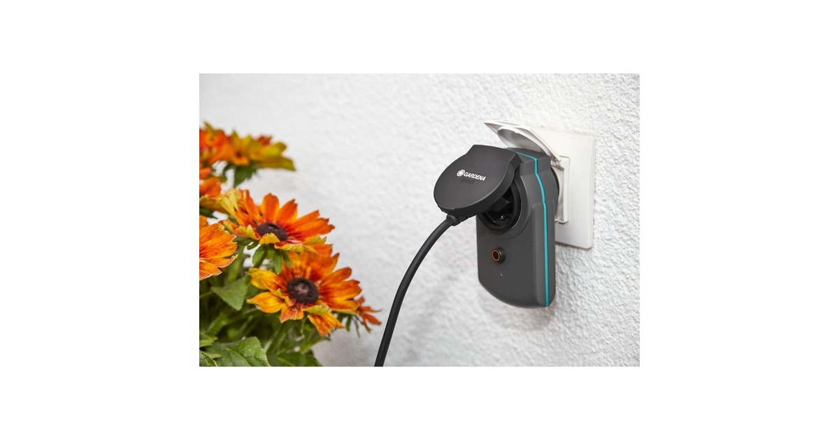 GARDENA smart Power Zwischenstecker, 3er Set, Steckdose(schwarz)