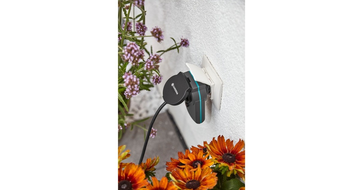 GARDENA smart Power Zwischenstecker, 3er Set, Steckdose(schwarz)