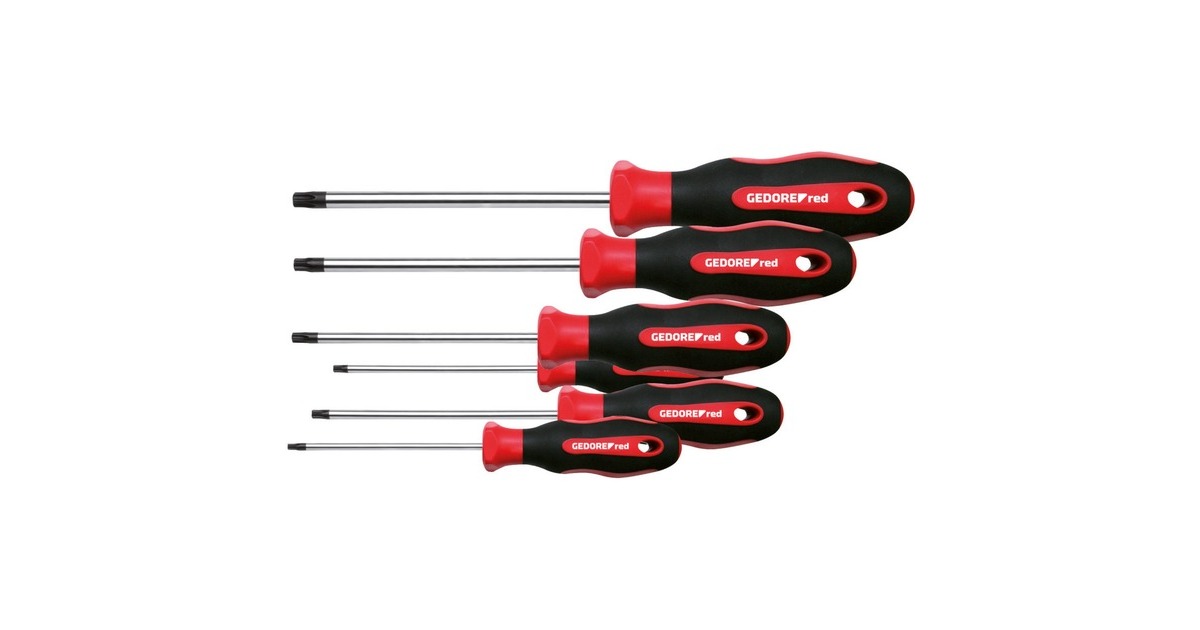 GEDORE Red 2K-Schraubendreher-Satz, 6-teilig(rot/schwarz)