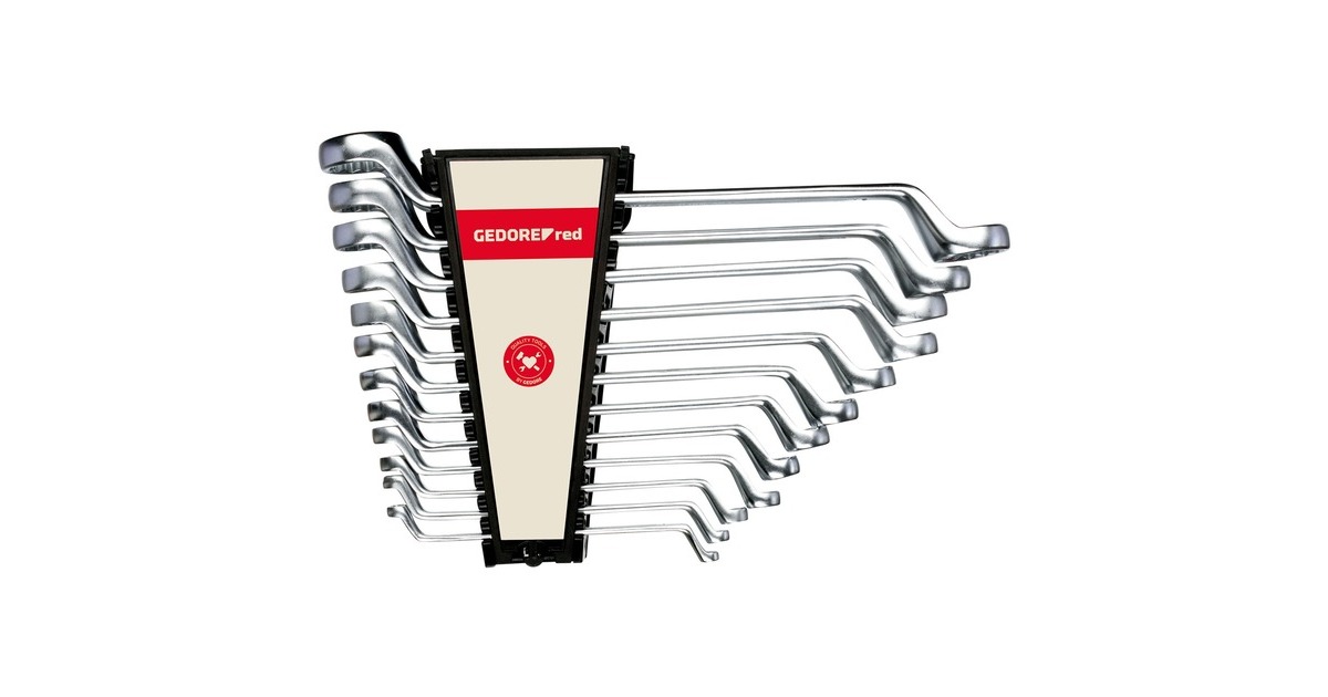 GEDORE Red Doppelringschlüssel-Satz, 12-teilig, Schraubenschlüssel(chrom, SW 6 - 32mm)