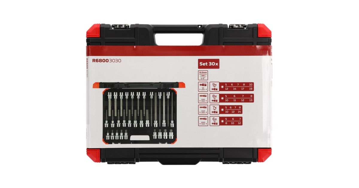 GEDORE Red Schraubendreher-Steckschlüssel-Einsatz-Satz, 1/2