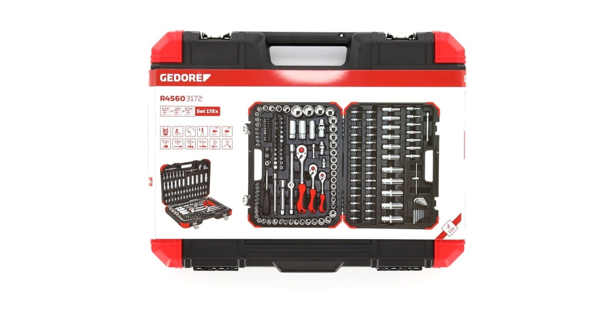 GEDORE Red Steckschlüssel-Satz, 1/4