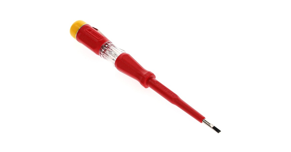 GEDORE Spannungsprüfer 220V - 250V, 3mm, Schraubendreher(rot/gelb)