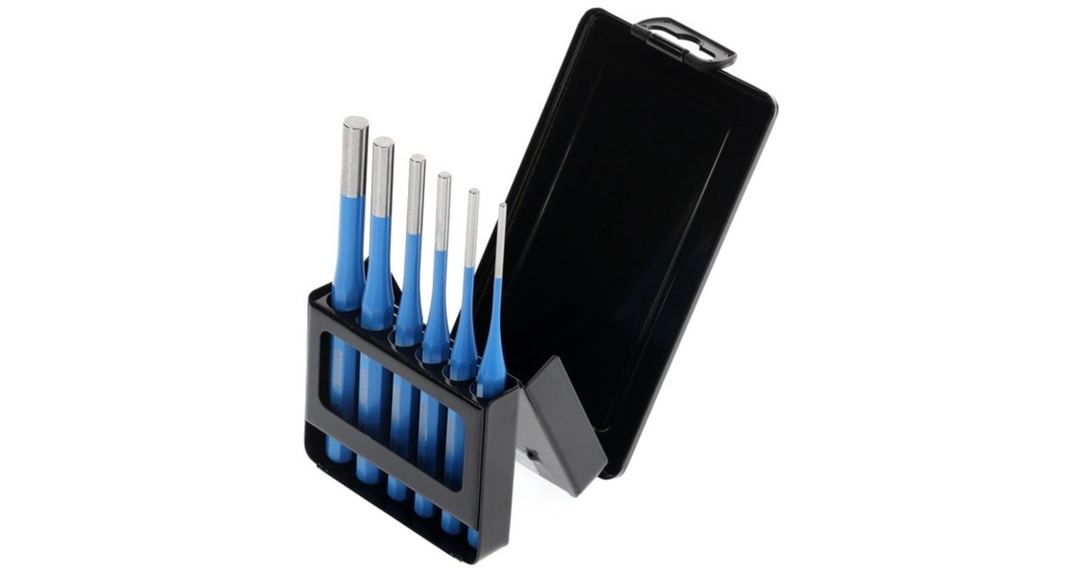 GEDORE Splinttreiber-Satz 316 D, 6-teilig(blau, in Metall-Klappkassette)