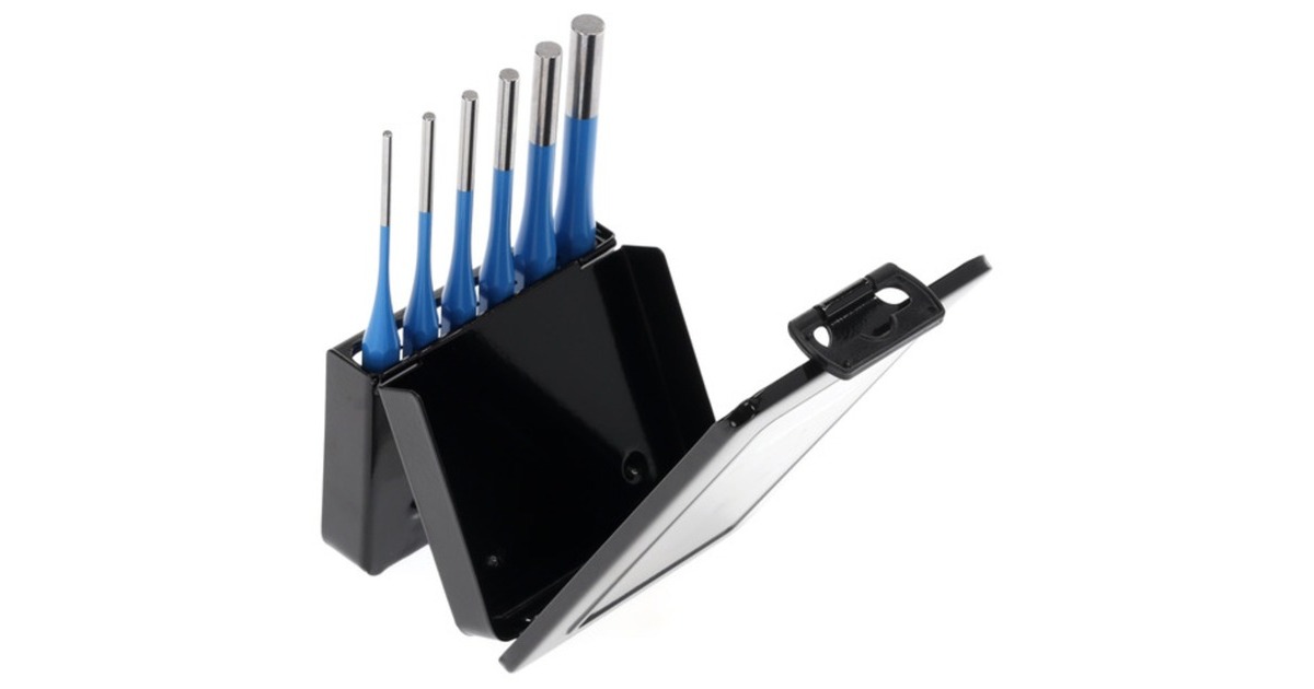 GEDORE Splinttreiber-Satz 316 D, 6-teilig(blau, in Metall-Klappkassette)