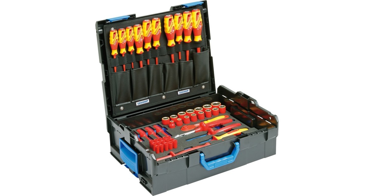 GEDORE VDE Werkzeugsortiment Hybrid, 53-teilig, Werkzeug-Set(rot/gelb, in L-BOXX 136) GEDORE VDE Werkzeugsortiment Hybrid, 53-teilig, Werkzeug-Set(rot/gelb, in L-BOXX 136)